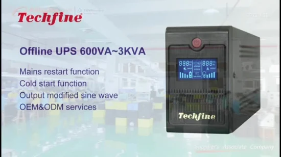 가정용 컴퓨터 오프라인 UPS 전원 공급 장치용 Techfine 전원 공급 장치 650va 라인 대화형 UPS